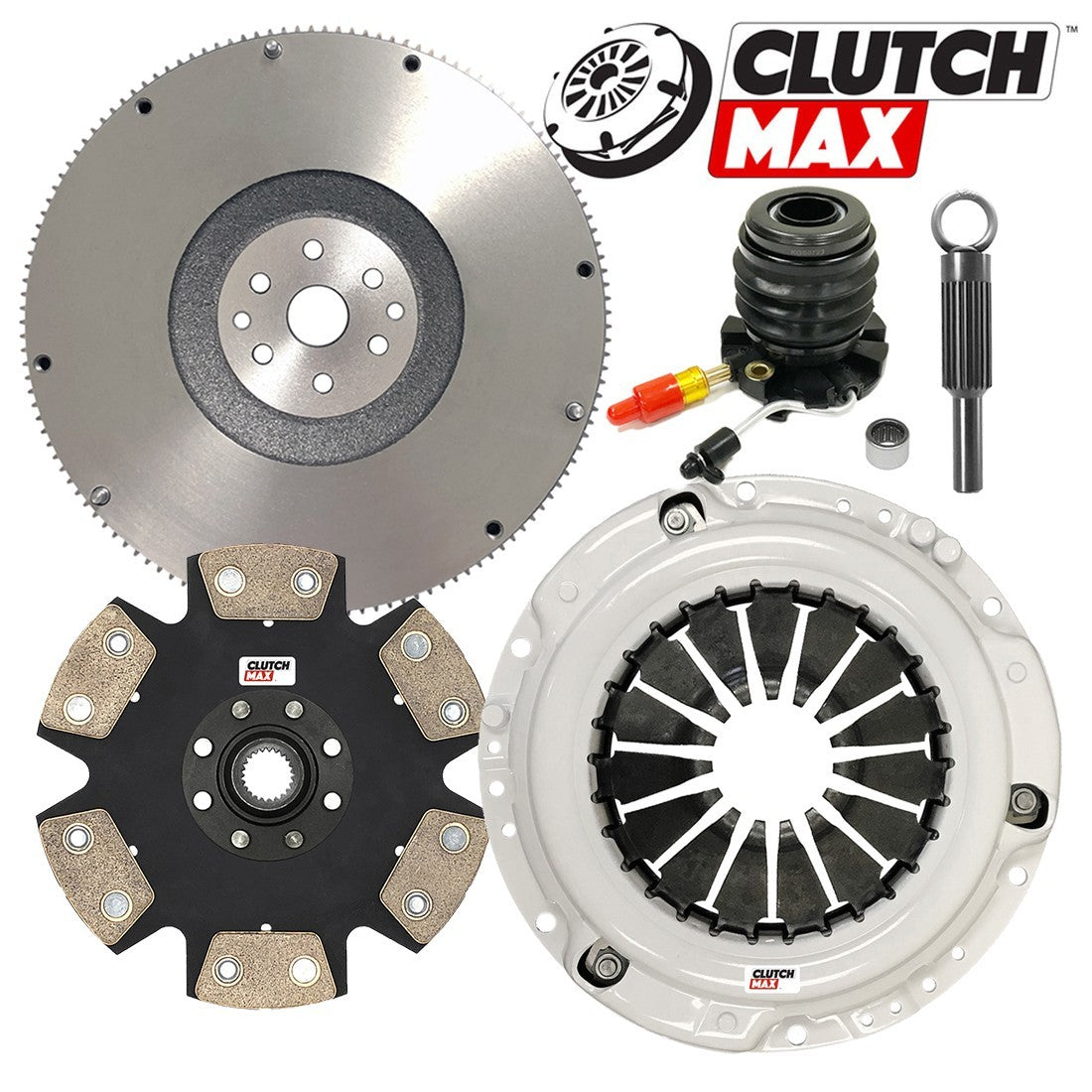 CLUTCHMAX STAGE 4 CLUTCH KIT & FLYWHEEL WITH SLAVE CYLINDER BUNDLE SET [CM07693HDDWS+FW167741-ST4]
