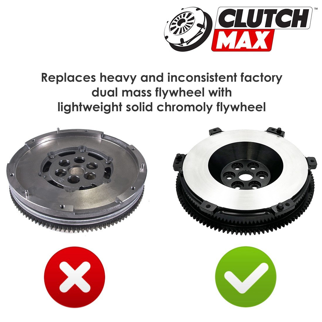 CLUTCHMAX OEM CLUTCH KIT & PERFORMANCE CHROMOLY FLYWHEEL BUNDLE SET [CM10164HDLSF-CK]