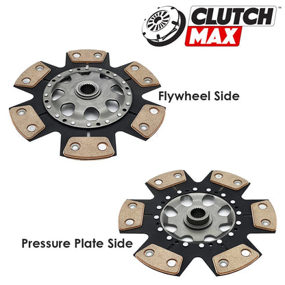 CLUTCHMAX STAGE 4 CLUTCH KIT & PERFORMANCE CHROMOLY FLYWHEEL WITH SLAVE CYLINDER BUNDLE SET [CM02017HDDWS-LSF02017-ST4]