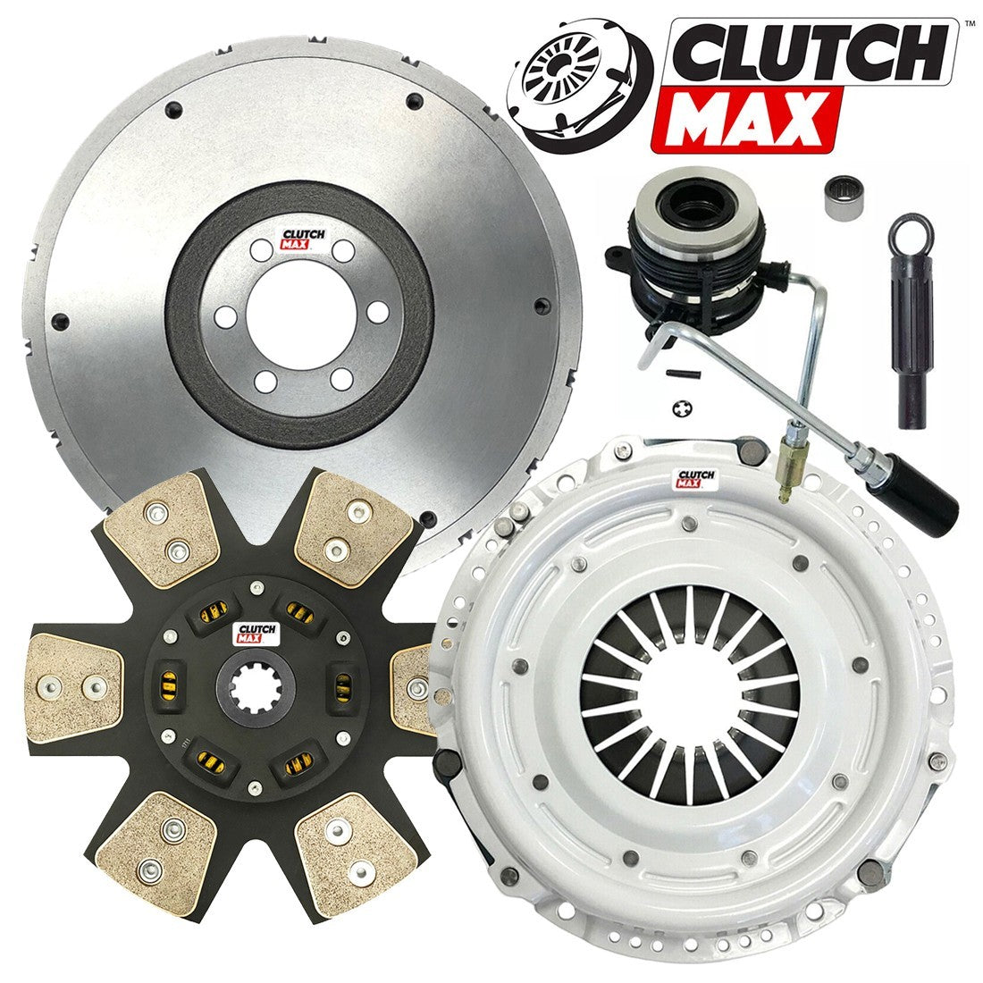 CLUTCHMAX STAGE 3 CLUTCH KIT & FLYWHEEL WITH SLAVE CYLINDER BUNDLE SET [CM01034HDCWS-FW167002-ST3]
