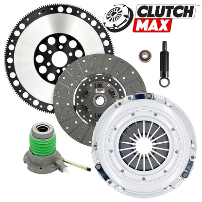 CLUTCHMAX OEM CLUTCH KIT & PERFORMANCE CHROMOLY FLYWHEEL WITH SLAVE CYLINDER BUNDLE SET [CM04804HDWS-LSF04173-CK]