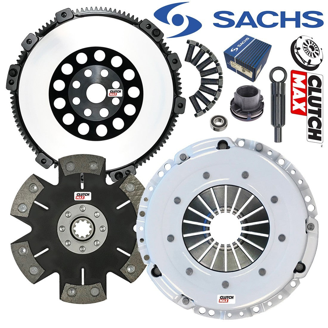 CLUTCHMAX STAGE 6 CLUTCH KIT & PERFORMANCE CHROMOLY FLYWHEEL BUNDLE SET [CM03047R5LSF-ST6]
