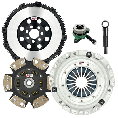 CLUTCHMAX STAGE 3 CLUTCH KIT & PERFORMANCE CHROMOLY FLYWHEEL WITH SLAVE CYLINDER BUNDLE SET [CM05012HDCWS-LSF05012-ST3]