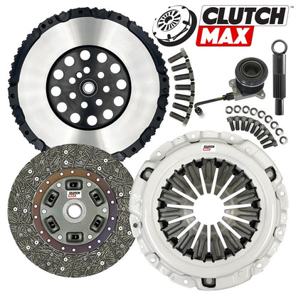 CLUTCHMAX STAGE 2 CLUTCH KIT & PERFORMANCE CHROMOLY FLYWHEEL WITH SLAVE CYLINDER BUNDLE SET [CM05960HDWS-LSF05960-ST2]