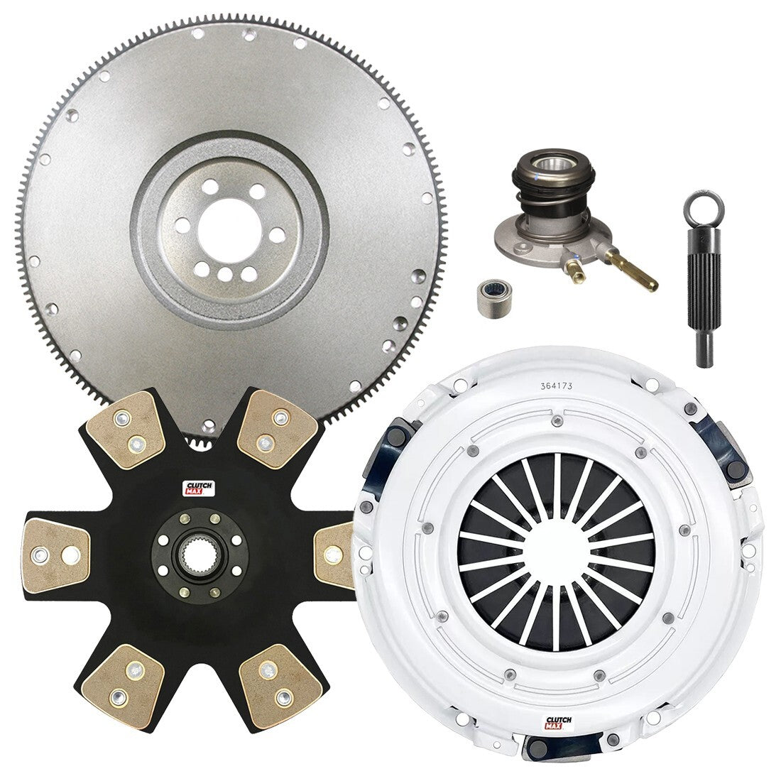 CLUTCHMAX STAGE 5 CLUTCH KIT & FLYWHEEL WITH SLAVE CYLINDER BUNDLE SET [CM04222HDDWS-FW167578-ST5]