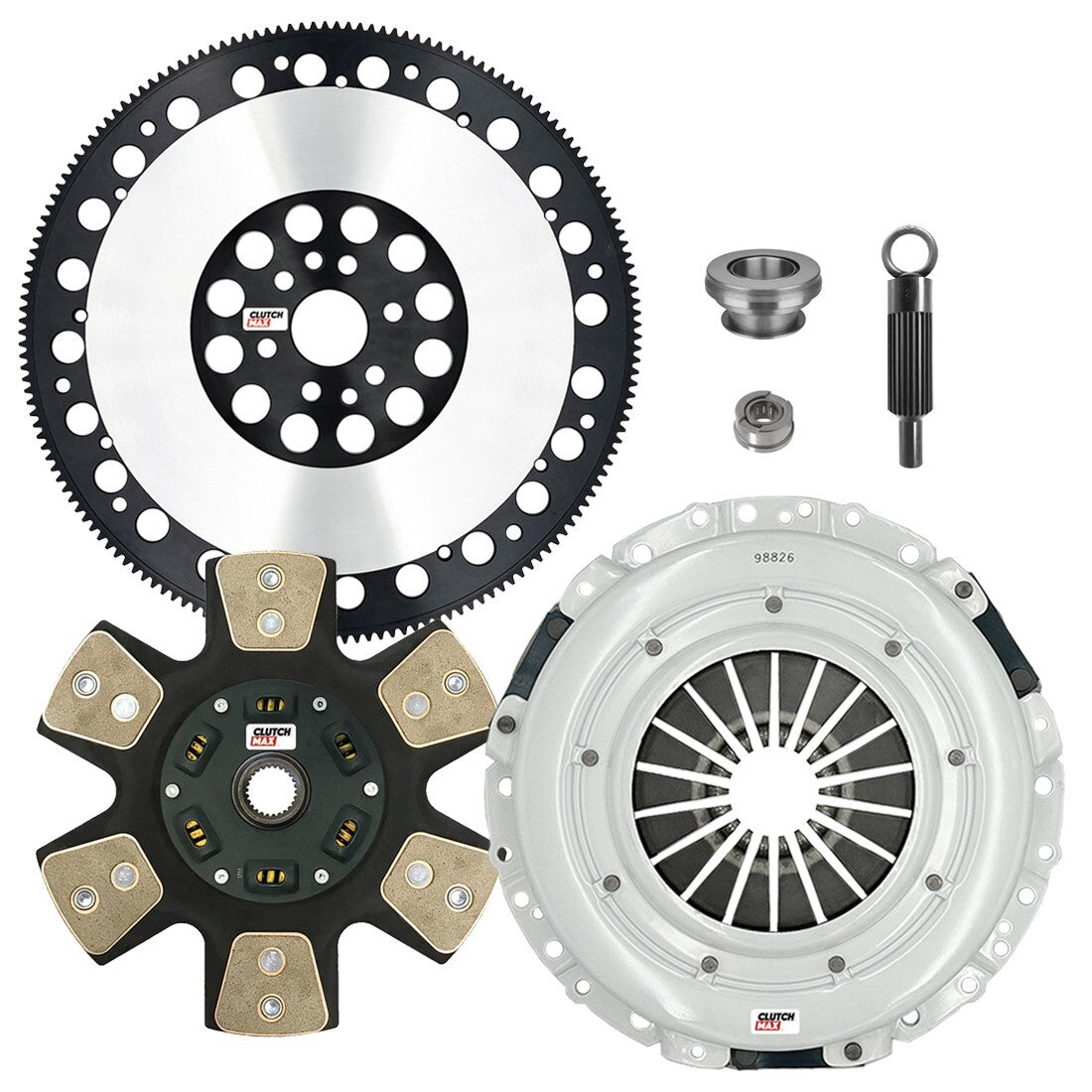 CLUTCHMAX STAGE 4 CLUTCH KIT & PERFORMANCE CHROMOLY FLYWHEEL BUNDLE SET [CM07805HDCLSF-ST4]
