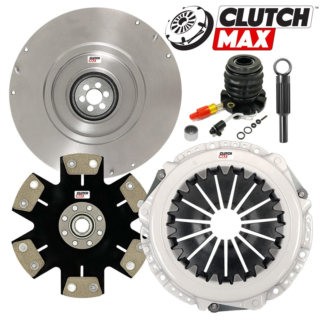 CLUTCHMAX STAGE 5 CLUTCH KIT & FLYWHEEL WITH SLAVE CYLINDER BUNDLE SET [CM07096HDDWS+FW167724-ST5]
