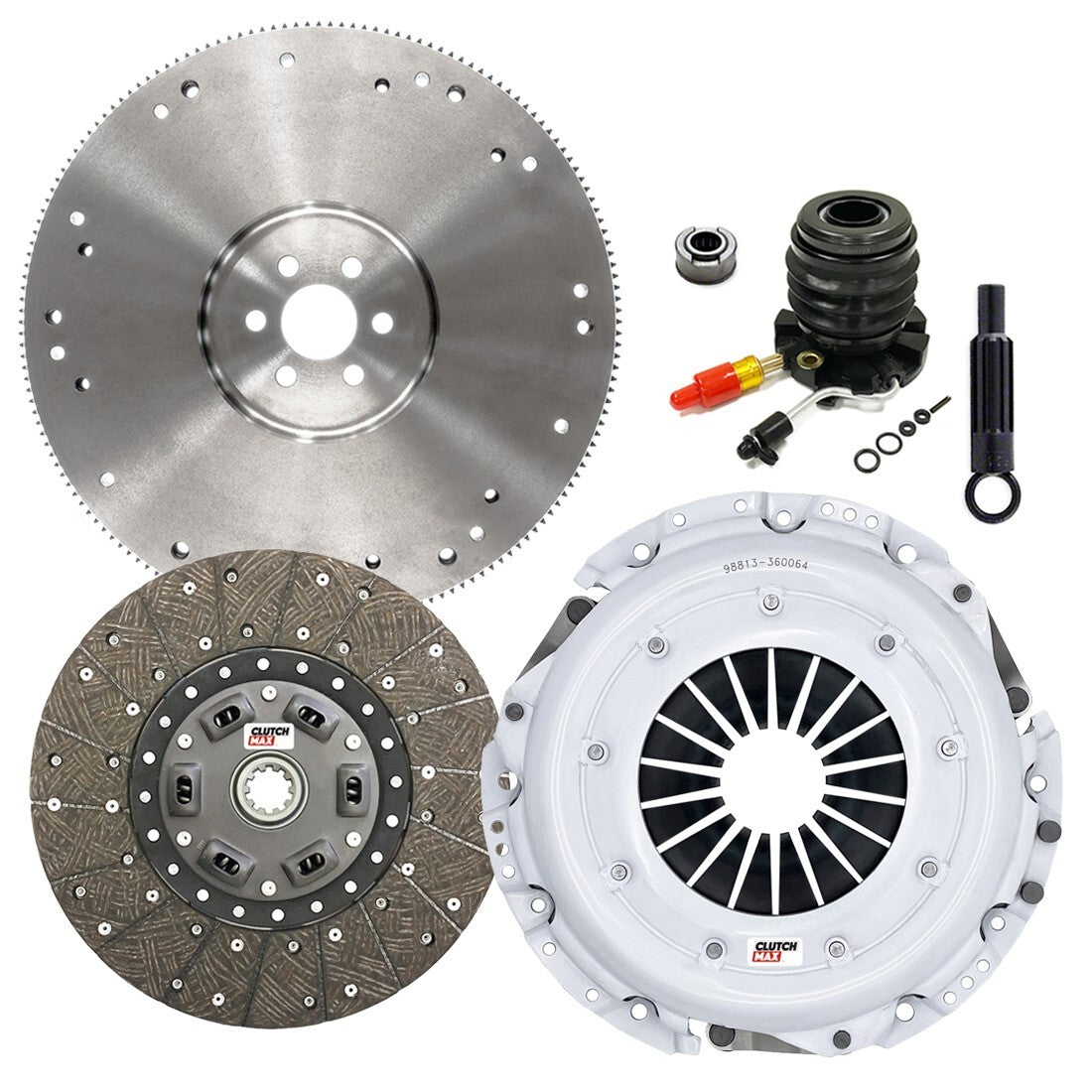 CLUTCHMAX STAGE 1 CLUTCH KIT & FLYWHEEL WITH SLAVE CYLINDER BUNDLE SET [CM07097HDWS-FW167710-ST1]