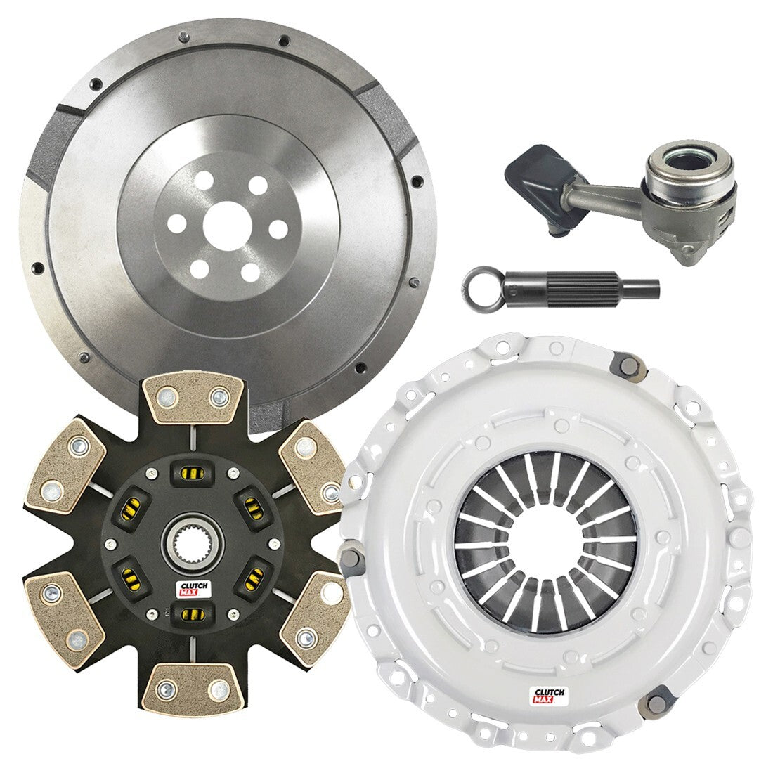 CLUTCHMAX STAGE 3 CLUTCH KIT & FLYWHEEL WITH SLAVE CYLINDER BUNDLE SET [CM07164HDCWS-FW167740-ST3]