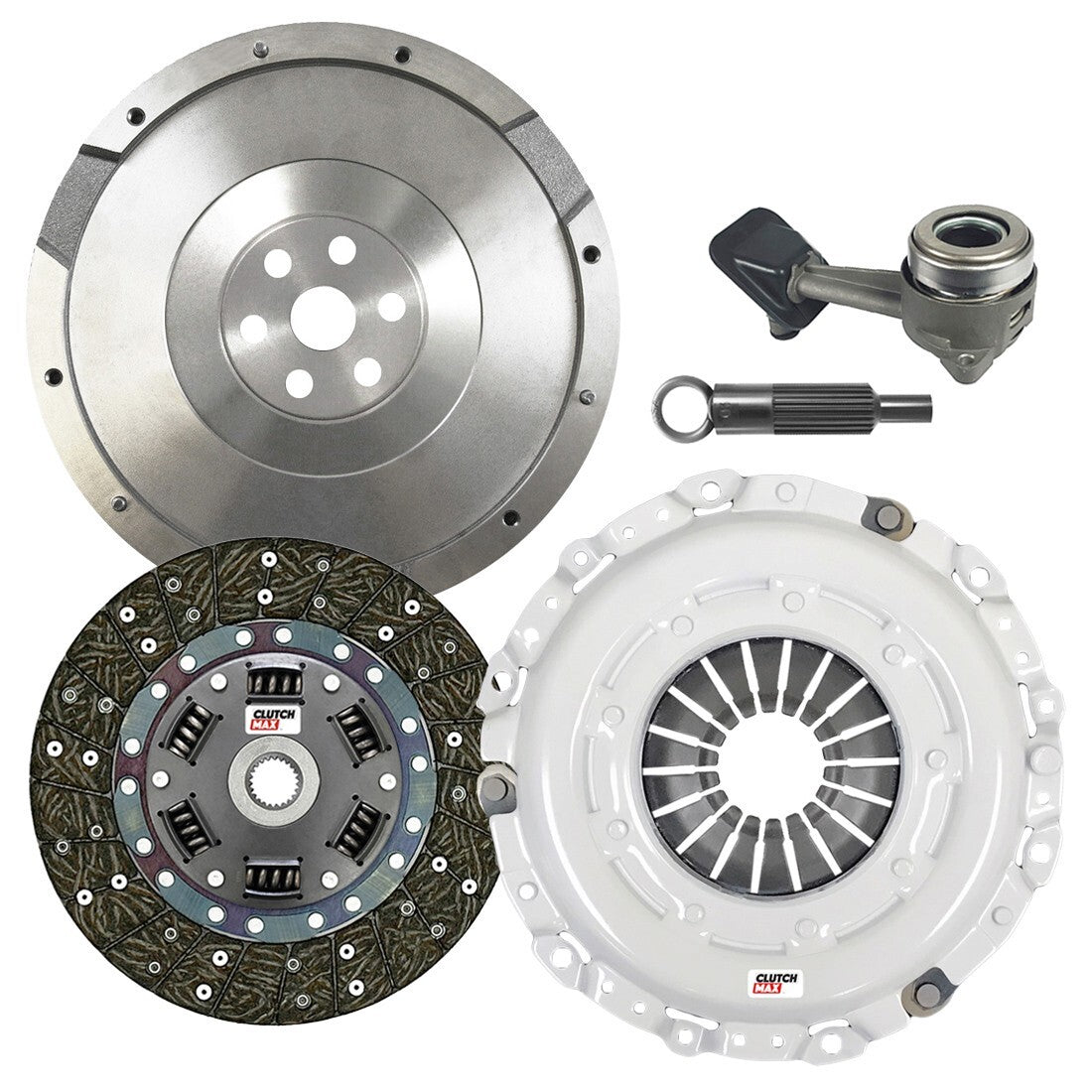 CLUTCHMAX STAGE 2 CLUTCH KIT & FLYWHEEL WITH SLAVE CYLINDER BUNDLE SET [CM07136HDWS-FW167740-ST2]