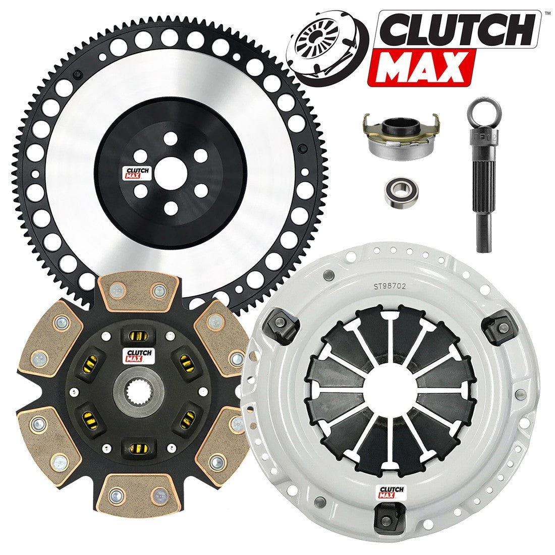 CLUTCHMAX STAGE 3 CLUTCH KIT & PERFORMANCE CHROMOLY FLYWHEEL BUNDLE SET [CM08022HDCLSF-ST3]
