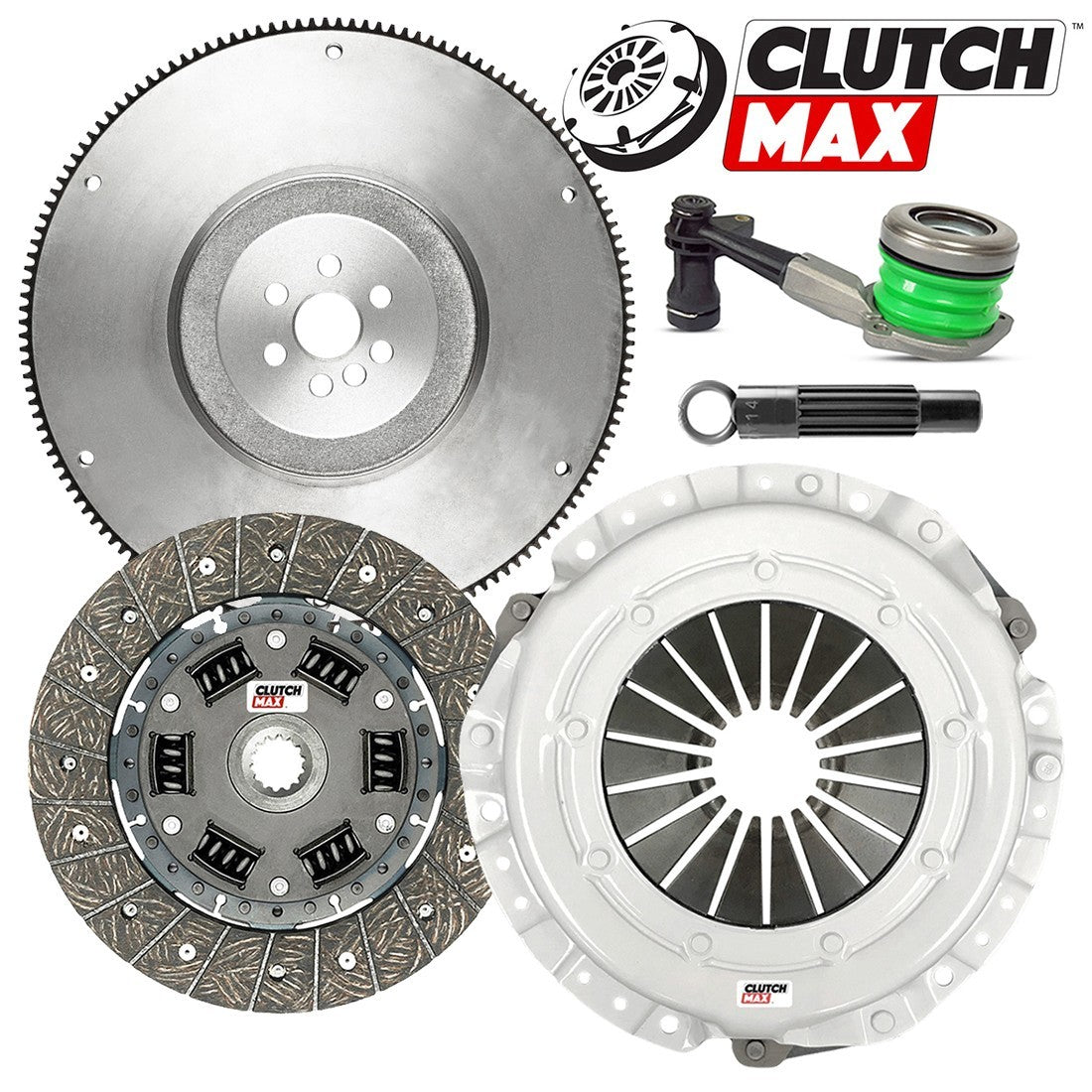 CLUTCHMAX STAGE 1 CLUTCH KIT & FLYWHEEL WITH SLAVE CYLINDER BUNDLE SET [CM04159HDWS-FW167500-ST1]