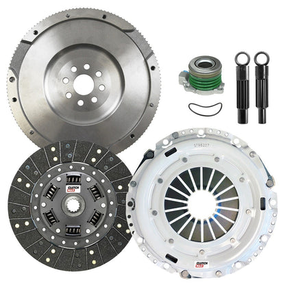 CLUTCHMAX STAGE 2 CLUTCH KIT & FLYWHEEL WITH SLAVE CYLINDER BUNDLE SET [CM04220HDWS-FW167587-ST2]