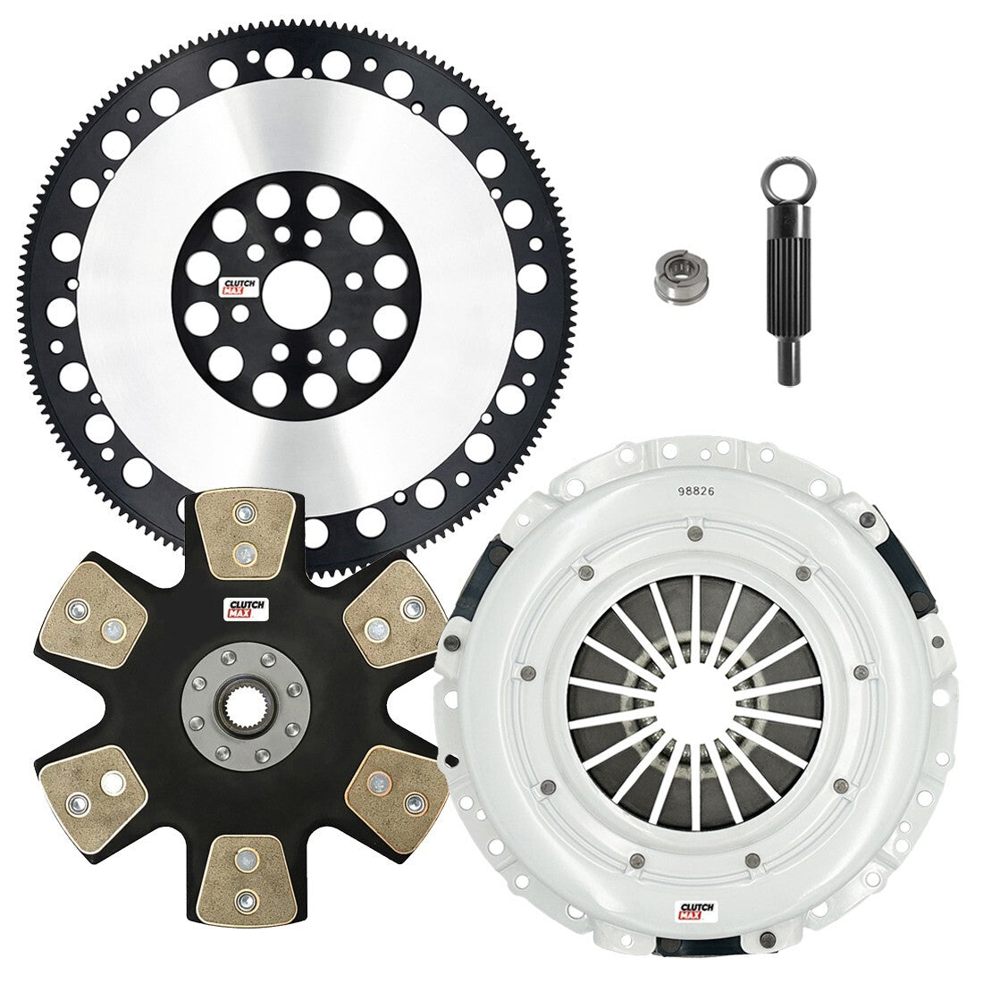CLUTCHMAX STAGE 5 CLUTCH KIT & PERFORMANCE CHROMOLY FLYWHEEL BUNDLE SET [CM07803HDDLSF-ST5]