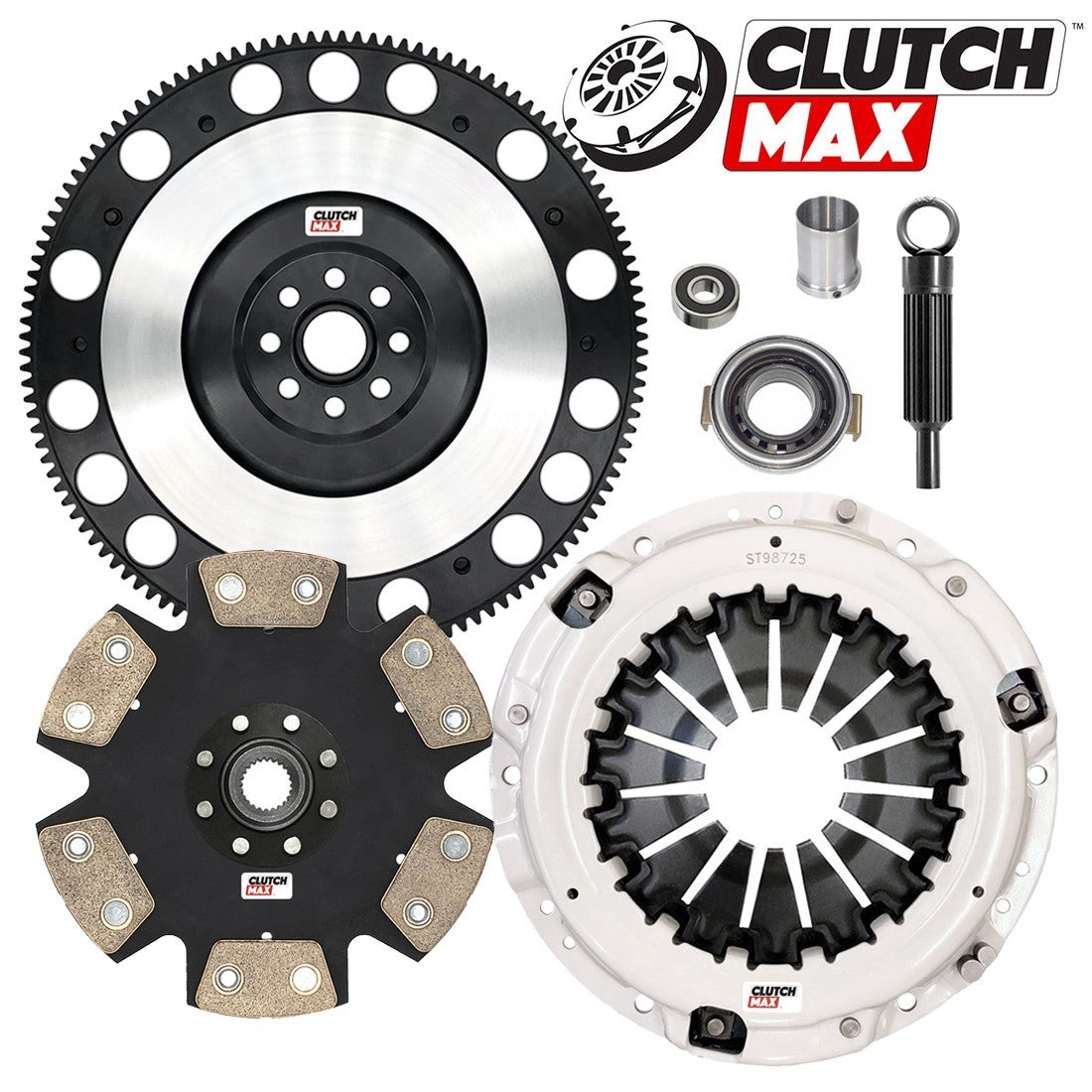CLUTCHMAX STAGE 4 CLUTCH KIT & PERFORMANCE CHROMOLY FLYWHEEL BUNDLE SET [CM15126HDDLSF-ST4]