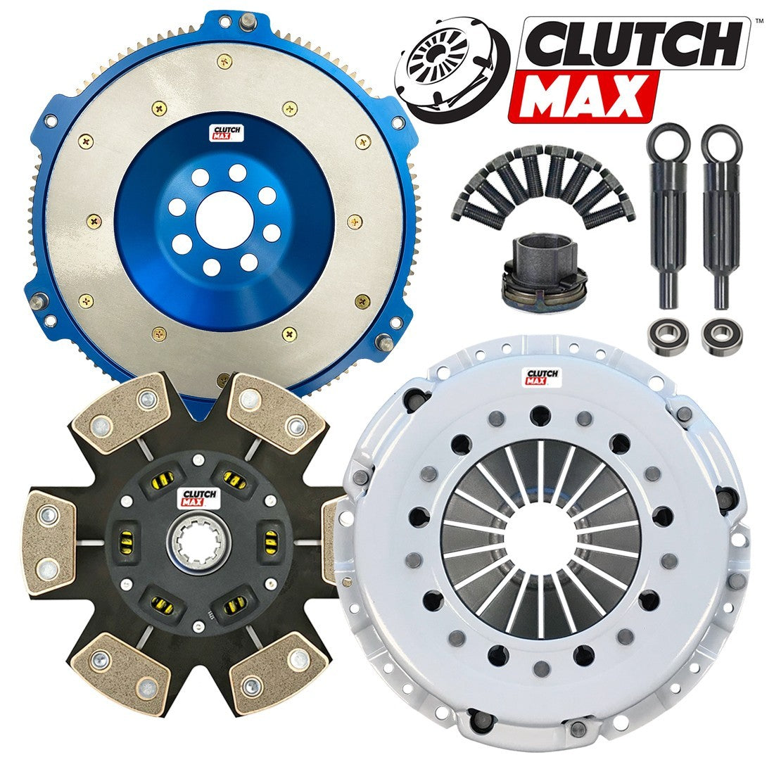 CLUTCHMAX STAGE 4 CLUTCH KIT & ALUMINUM FLYWHEEL BUNDLE SET [CM03005HDCLAF-ST4]