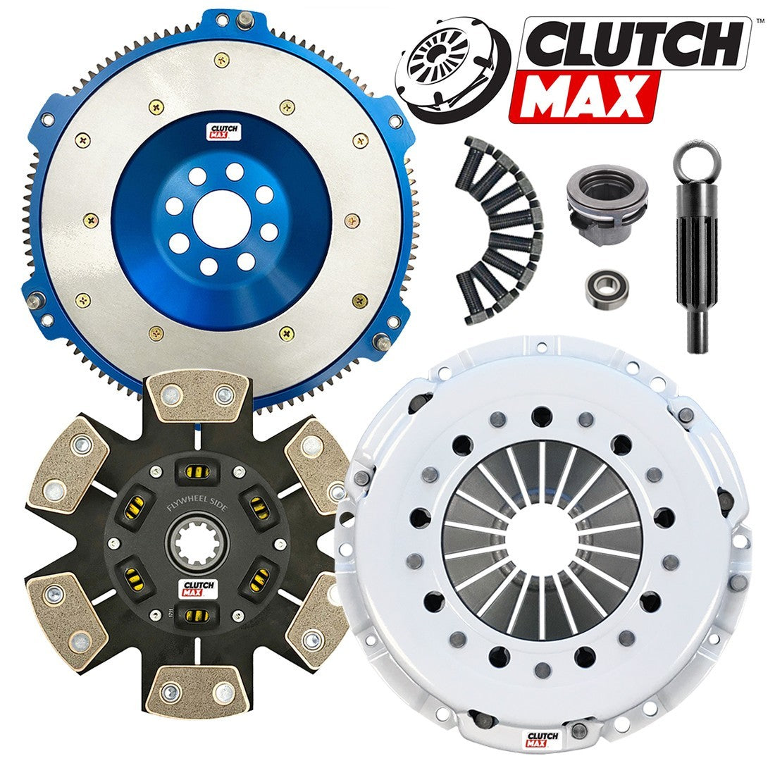 CLUTCHMAX STAGE 4 CLUTCH KIT & ALUMINUM FLYWHEEL BUNDLE SET [CM03047HDCLAF-ST4]