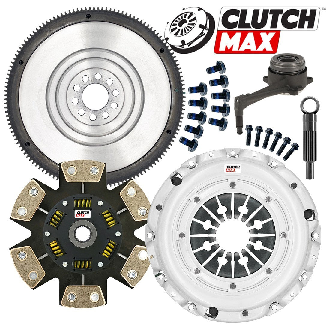 CLUTCHMAX STAGE 3 CLUTCH KIT & FLYWHEEL WITH SLAVE CYLINDER BUNDLE SET [CM02217HDCWSFW-ST3]