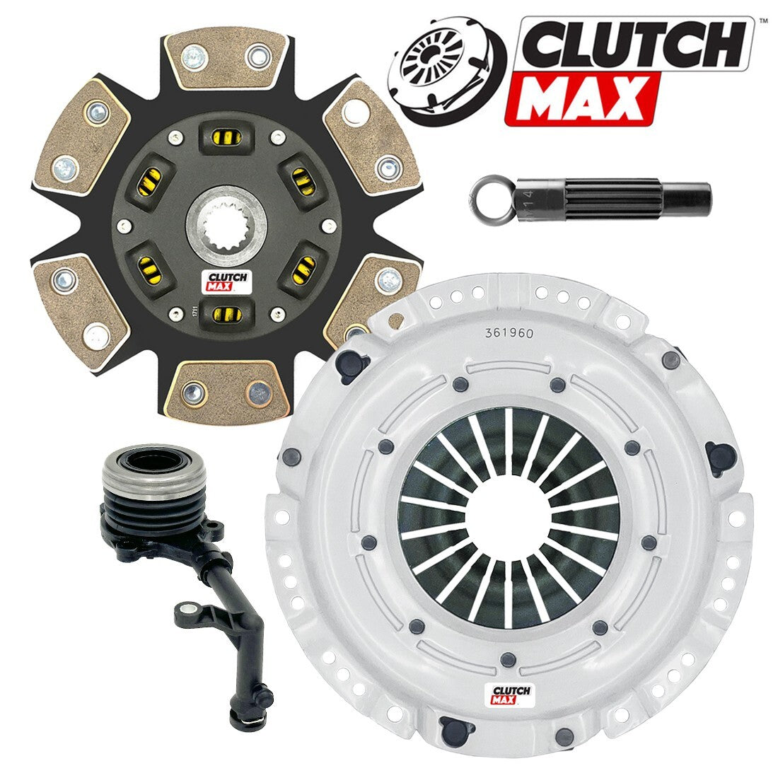 CLUTCHMAX STAGE 3 CLUTCH KIT & FLYWHEEL WITH SLAVE CYLINDER BUNDLE SET [CM04228HDCWS-FW167610-ST3]