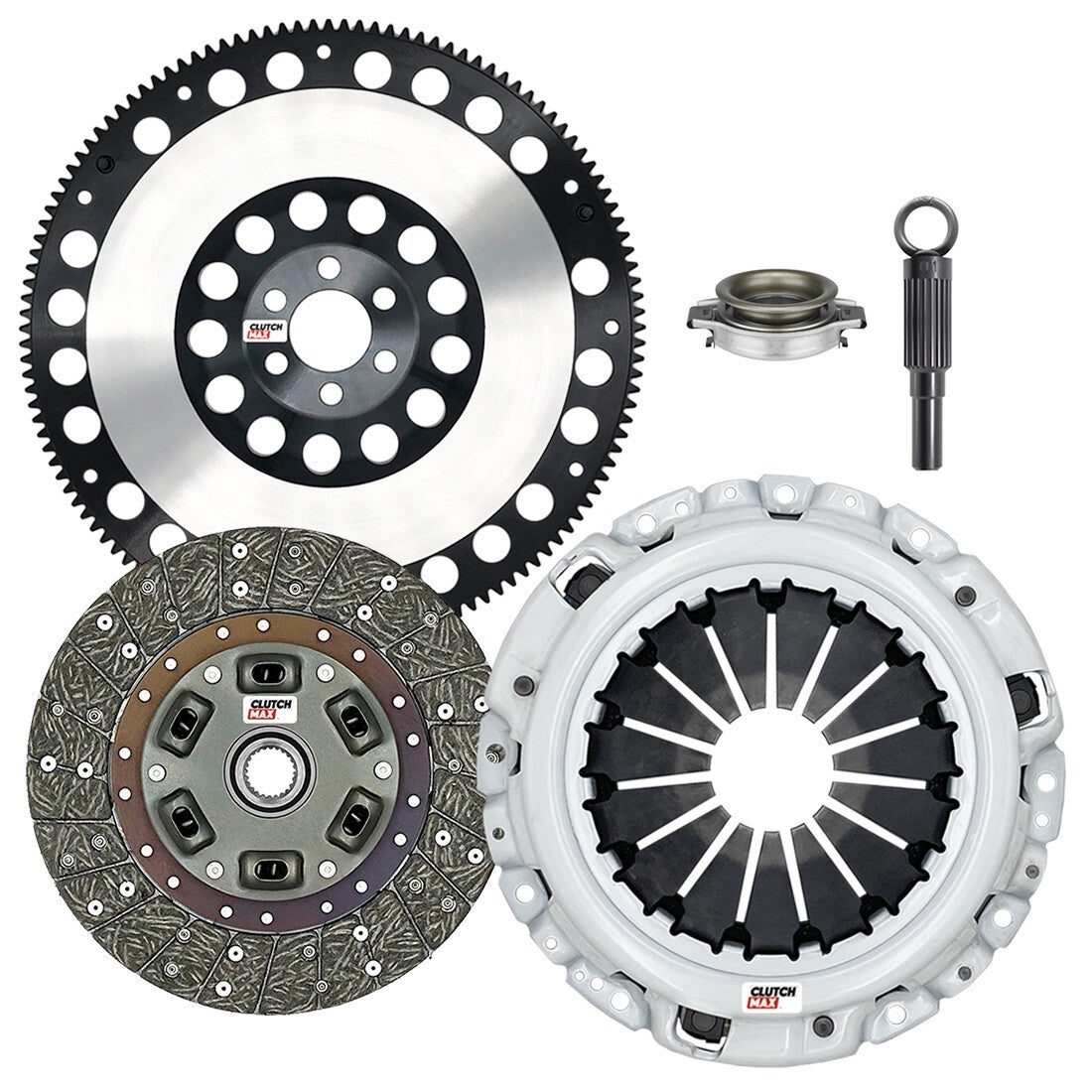CLUTCHMAX STAGE 2 CLUTCH KIT & PERFORMANCE CHROMOLY FLYWHEEL BUNDLE SET [CM06071HDLSF-ST2]