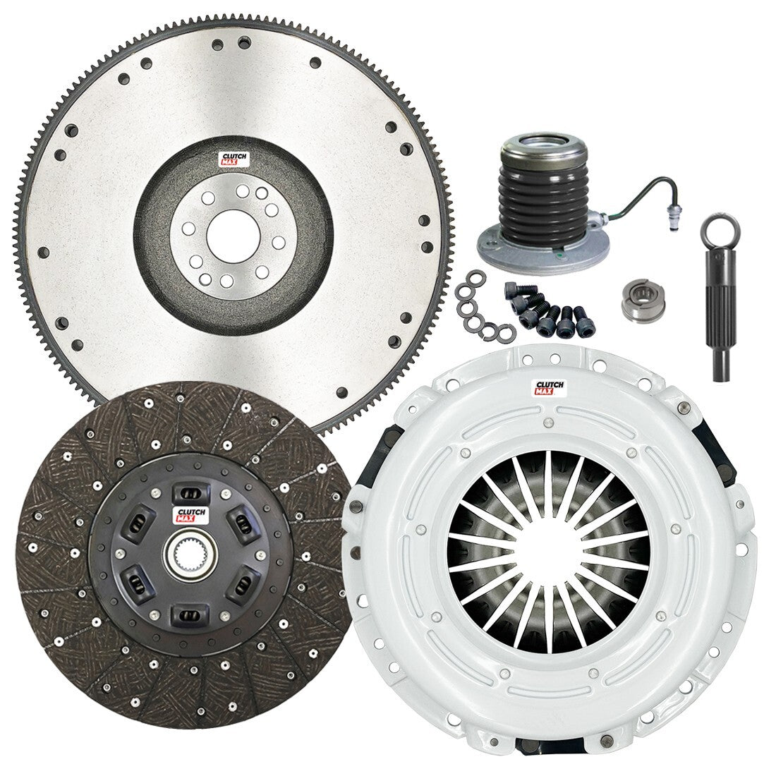 CLUTCHMAX STAGE 2 CLUTCH KIT & FLYWHEEL WITH SLAVE CYLINDER BUNDLE SET [CM07809HDWS-FW167751WB-ST2]