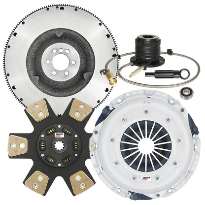 CLUTCHMAX STAGE 4 CLUTCH KIT & FLYWHEEL WITH SLAVE CYLINDER BUNDLE SET [CM04182HDCWS-FW167577-ST4]