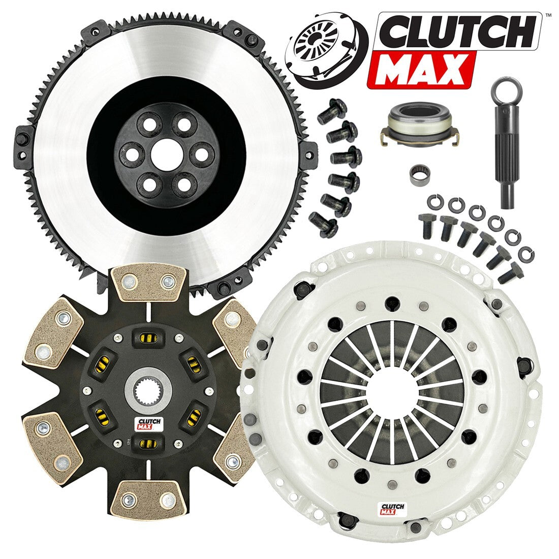 CLUTCHMAX STAGE 4 CLUTCH KIT & PERFORMANCE CHROMOLY FLYWHEEL BUNDLE SET [CM10164HDCLSF-ST4]