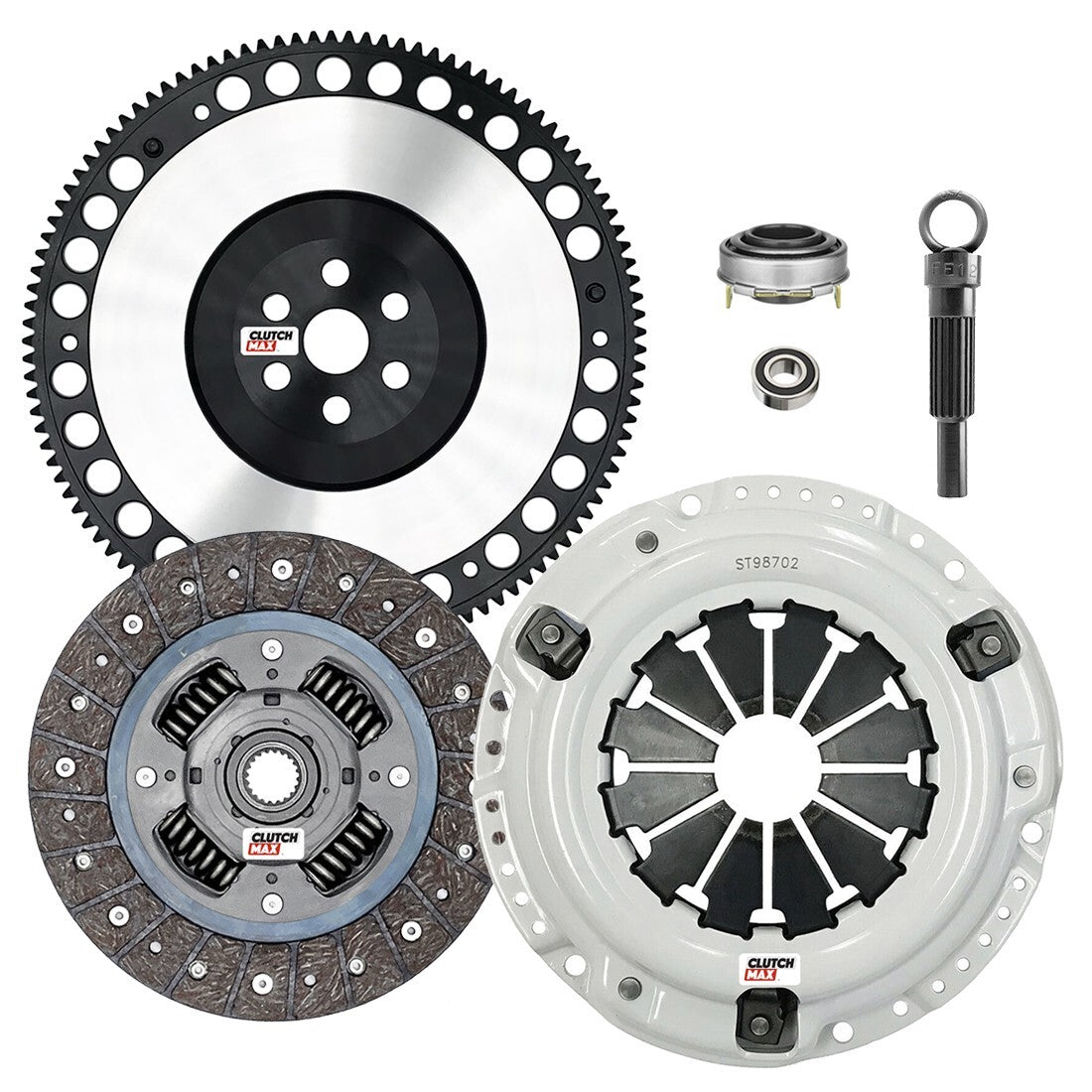 CLUTCHMAX STAGE 1 CLUTCH KIT & PERFORMANCE CHROMOLY FLYWHEEL BUNDLE SET [CM08012HDLSF-ST1]