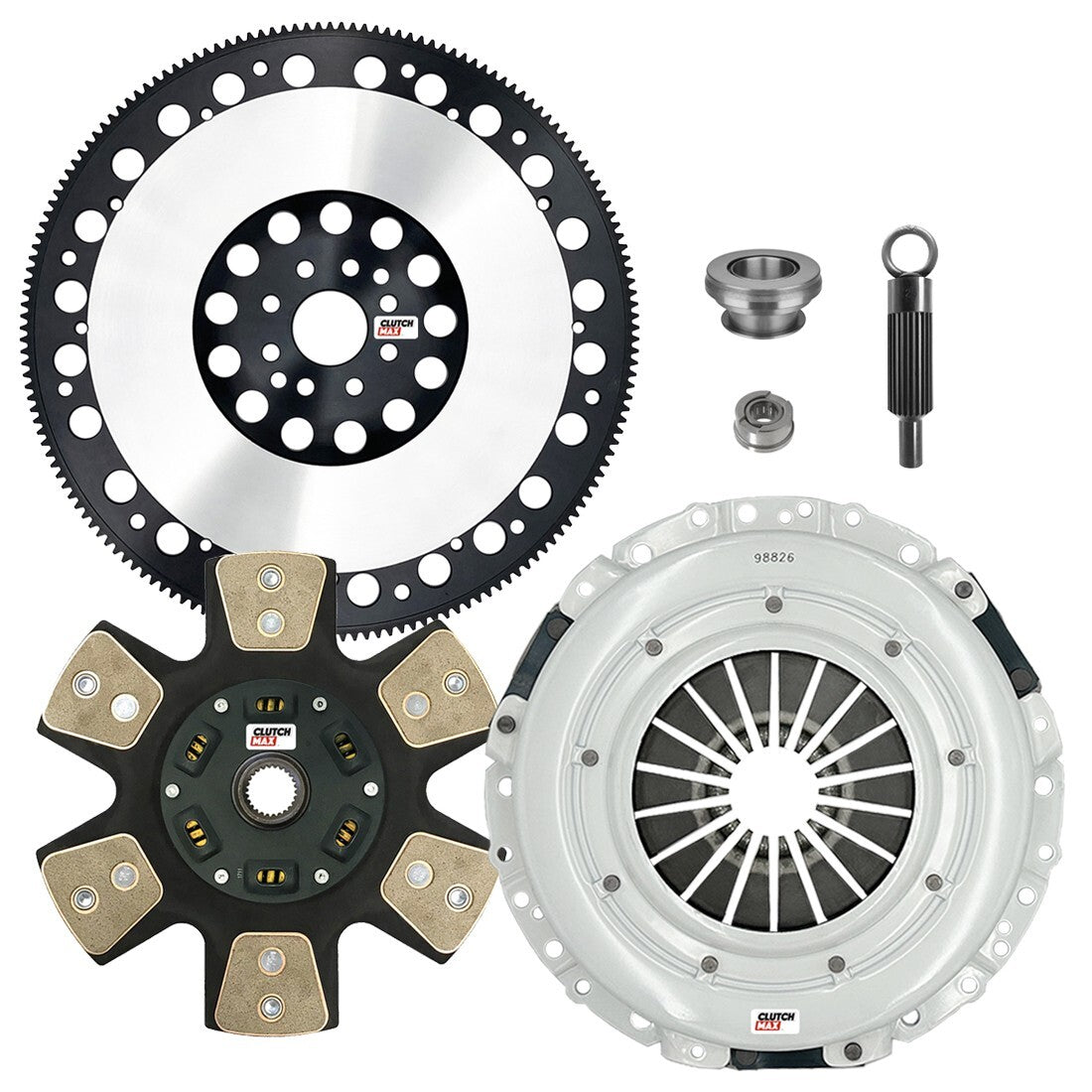 CLUTCHMAX STAGE 4 CLUTCH KIT & PERFORMANCE CHROMOLY FLYWHEEL BUNDLE SET [CM07806HDCLSF-ST4]