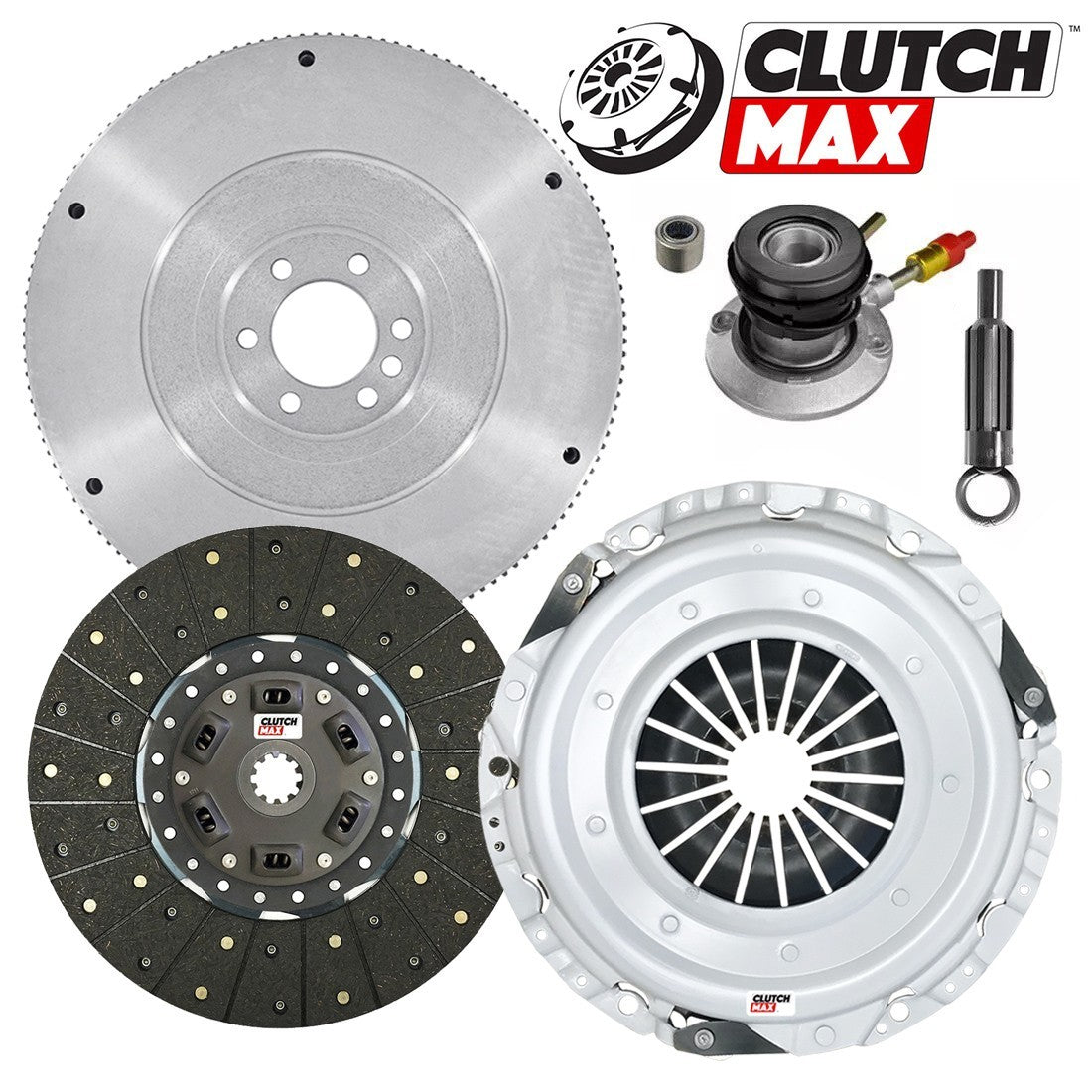 CLUTCHMAX STAGE 2 CLUTCH KIT & FLYWHEEL WITH SLAVE CYLINDER BUNDLE SET [CM04154HDWS-FW167972-ST2]