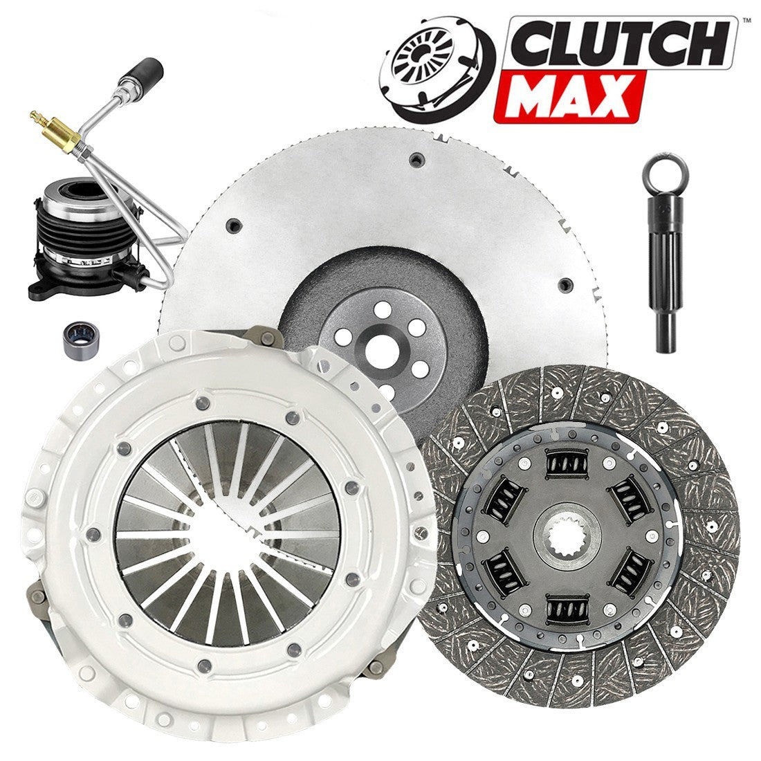 CLUTCHMAX OEM CLUTCH KIT & FLYWHEEL WITH SLAVE CYLINDER BUNDLE SET [CM01133HDWS+FW167008-CK]