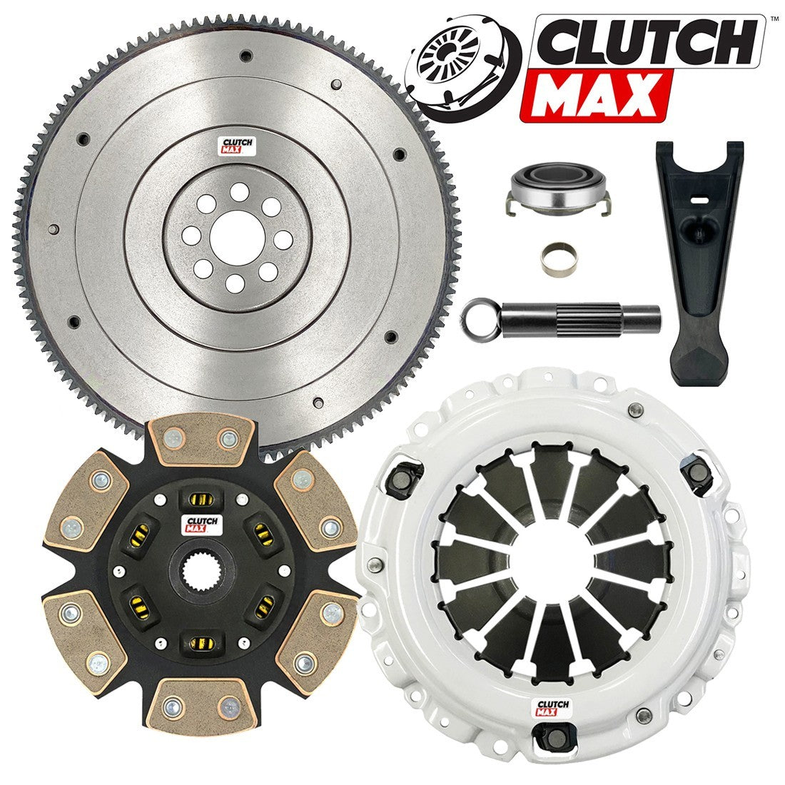 CLUTCHMAX STAGE 3 CLUTCH KIT & FLYWHEEL & CLUTCH FORK BUNDLE SET [CM08137HDCFW-CFP140-ST3]