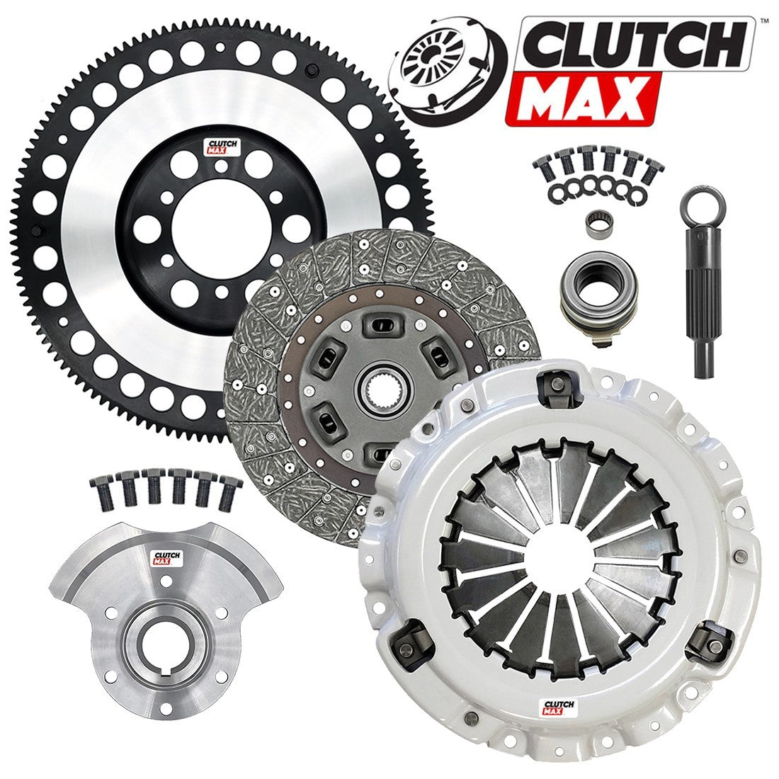 CLUTCHMAX OEM CLUTCH KIT & PERFORMANCE CHROMOLY FLYWHEEL COUNTER WEIGHT BUNDLE SET [CM10037HDLSF-CW-02-CK]