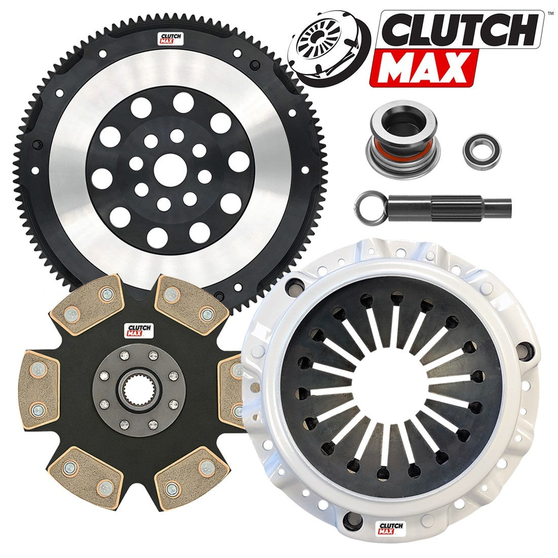 CLUTCHMAX STAGE 4 CLUTCH KIT & PERFORMANCE CHROMOLY FLYWHEEL BUNDLE SET [CM08023HDDLSF-ST4]