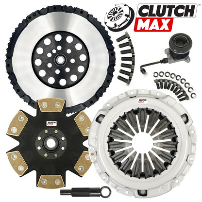 CLUTCHMAX STAGE 5 CLUTCH KIT & PERFORMANCE CHROMOLY FLYWHEEL WITH SLAVE CYLINDER BUNDLE SET [CM05960HDDWS-LSF05960-ST5]