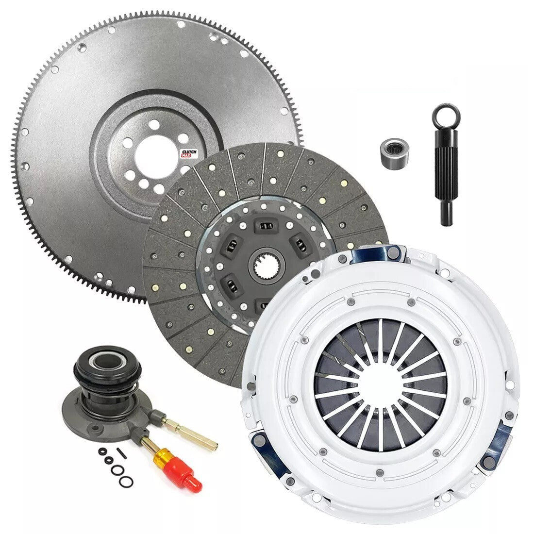 CLUTCHMAX OEM CLUTCH KIT & FLYWHEEL WITH SLAVE CYLINDER BUNDLE SET [CM04173HDWS-FW167578-CK]