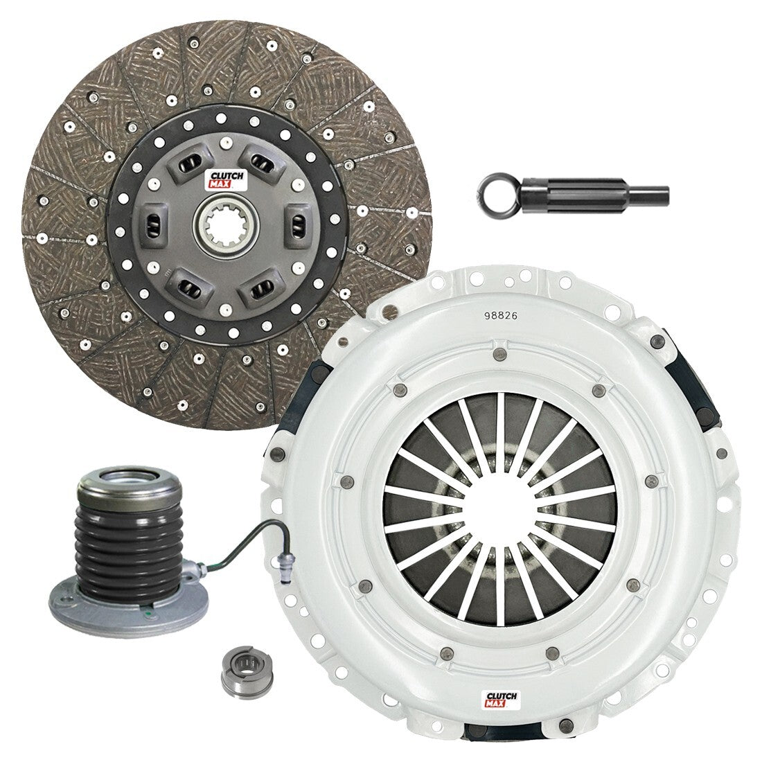CLUTCHMAX STAGE 1 CLUTCH KIT WITH SLAVE CYLINDER BUNDLE SET [CM07187HDWS-ST1]