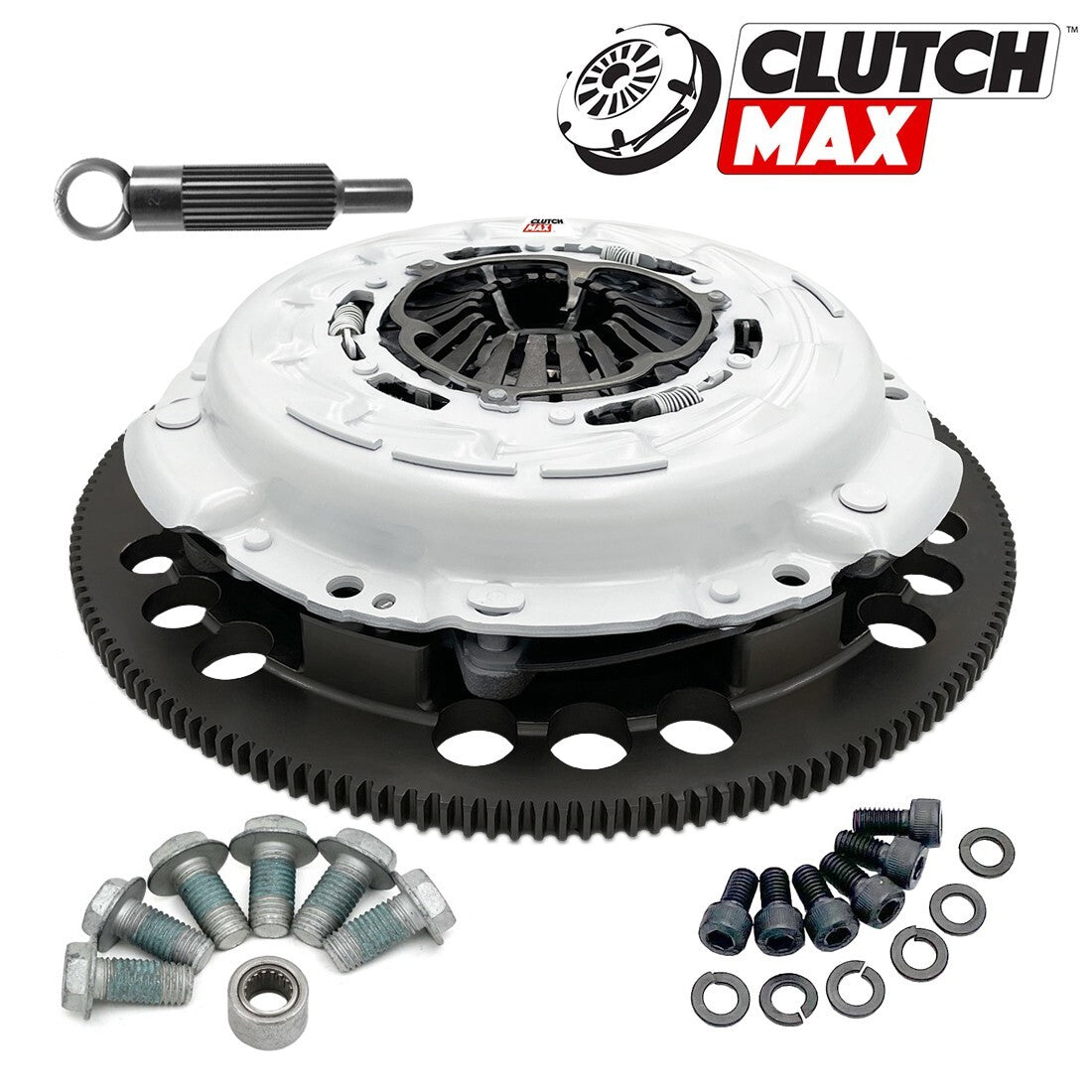 CLUTCHMAX 800HP TWIN PLATE CLUTCH KIT & PERFORMANCE CHROMOLY FLYWHEEL BUNDLE SET [CM04232MPLSF-CK]