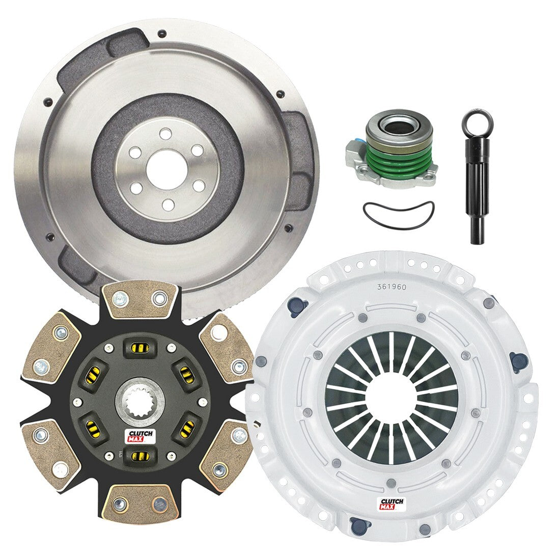 CLUTCHMAX STAGE 3 CLUTCH KIT & FLYWHEEL WITH SLAVE CYLINDER BUNDLE SET [CM04194HDCWS+FW167610-ST3]