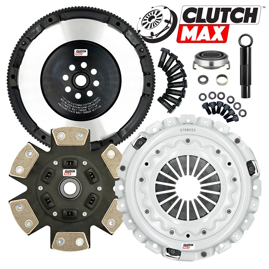 CLUTCHMAX STAGE 3 CLUTCH KIT & PERFORMANCE CHROMOLY FLYWHEEL BUNDLE SET [CM08819HDCLSF-ST3]