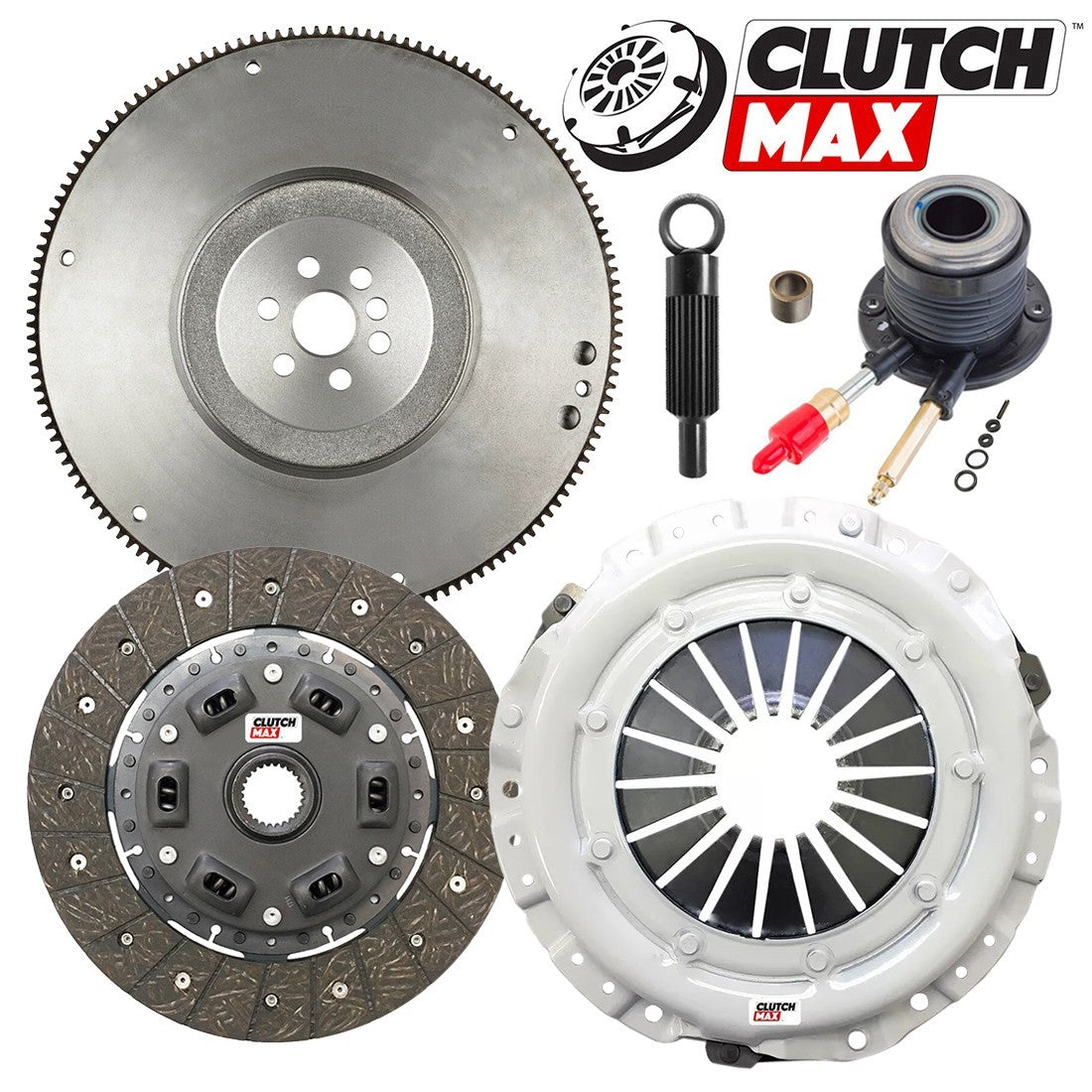 CLUTCHMAX STAGE 1 CLUTCH KIT & FLYWHEEL WITH SLAVE CYLINDER BUNDLE SET [CM04156HDWS-FW167500-ST1]