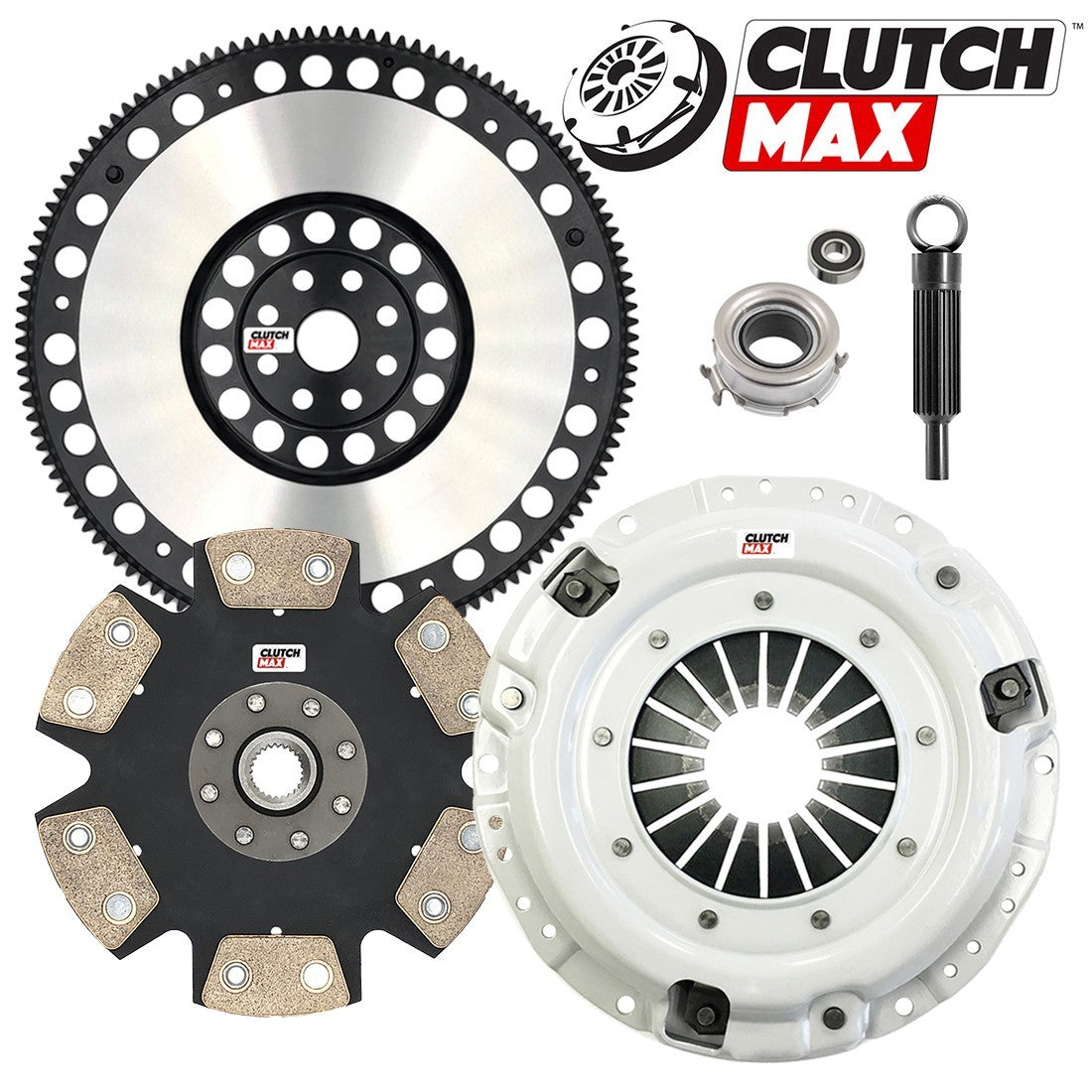 CLUTCHMAX STAGE 4 CLUTCH KIT & PERFORMANCE CHROMOLY FLYWHEEL BUNDLE SET [CM15004HDDLSF-ST4]