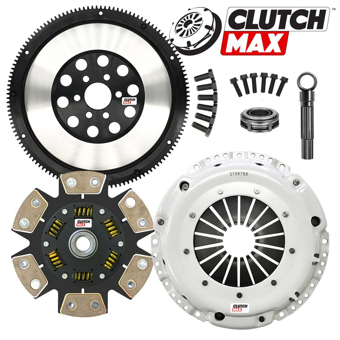 CLUTCHMAX STAGE 3 CLUTCH KIT & PERFORMANCE CHROMOLY FLYWHEEL BUNDLE SET [CM17072HDCLSF-ST3]