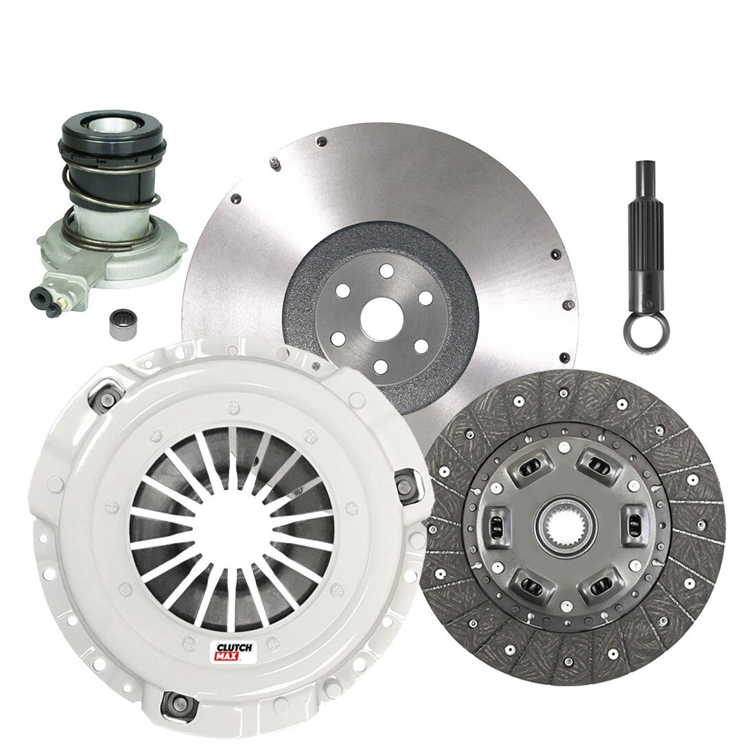 CLUTCHMAX OEM CLUTCH KIT & FLYWHEEL WITH SLAVE CYLINDER BUNDLE SET [CM07048HDWS-FW167940-CK]