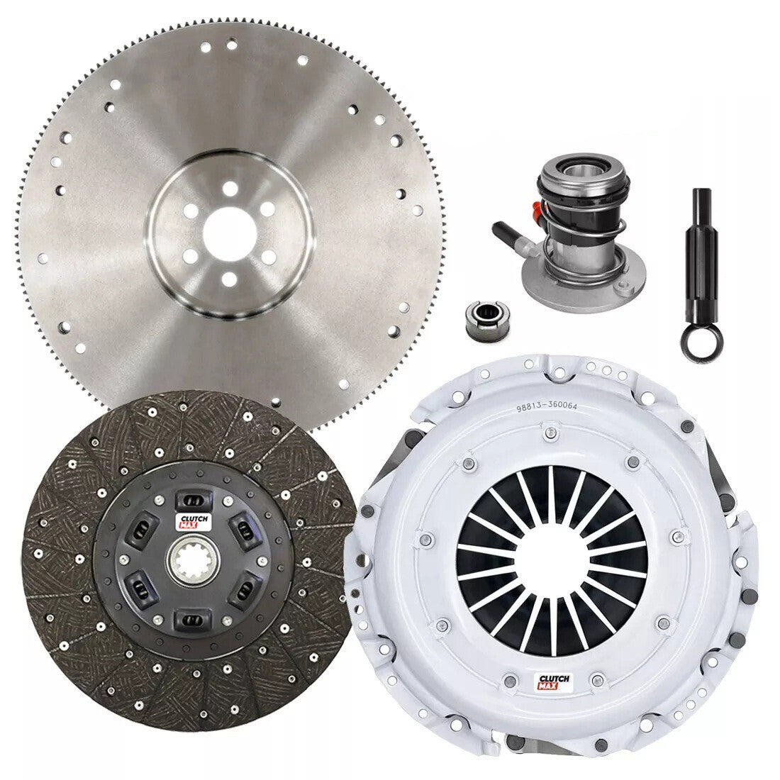CLUTCHMAX STAGE 2 CLUTCH KIT & FLYWHEEL WITH SLAVE CYLINDER BUNDLE SET [CM07057HDWS-FW167935-ST2]