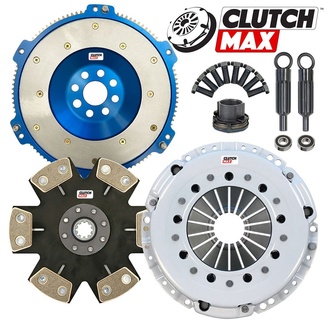 CLUTCHMAX STAGE 5 CLUTCH KIT & ALUMINUM FLYWHEEL BUNDLE SET [CM03005HDDLAF-ST5]