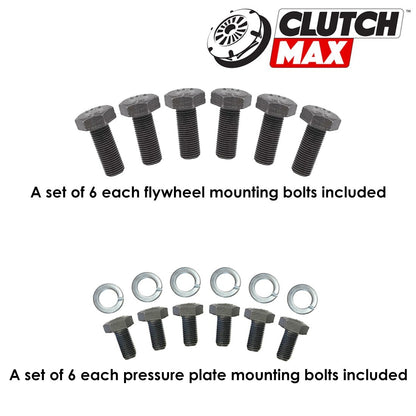 CLUTCHMAX OEM CLUTCH KIT & PERFORMANCE CHROMOLY FLYWHEEL WITH SLAVE CYLINDER BUNDLE SET [CM17567HDWS+LSF02017-CK]