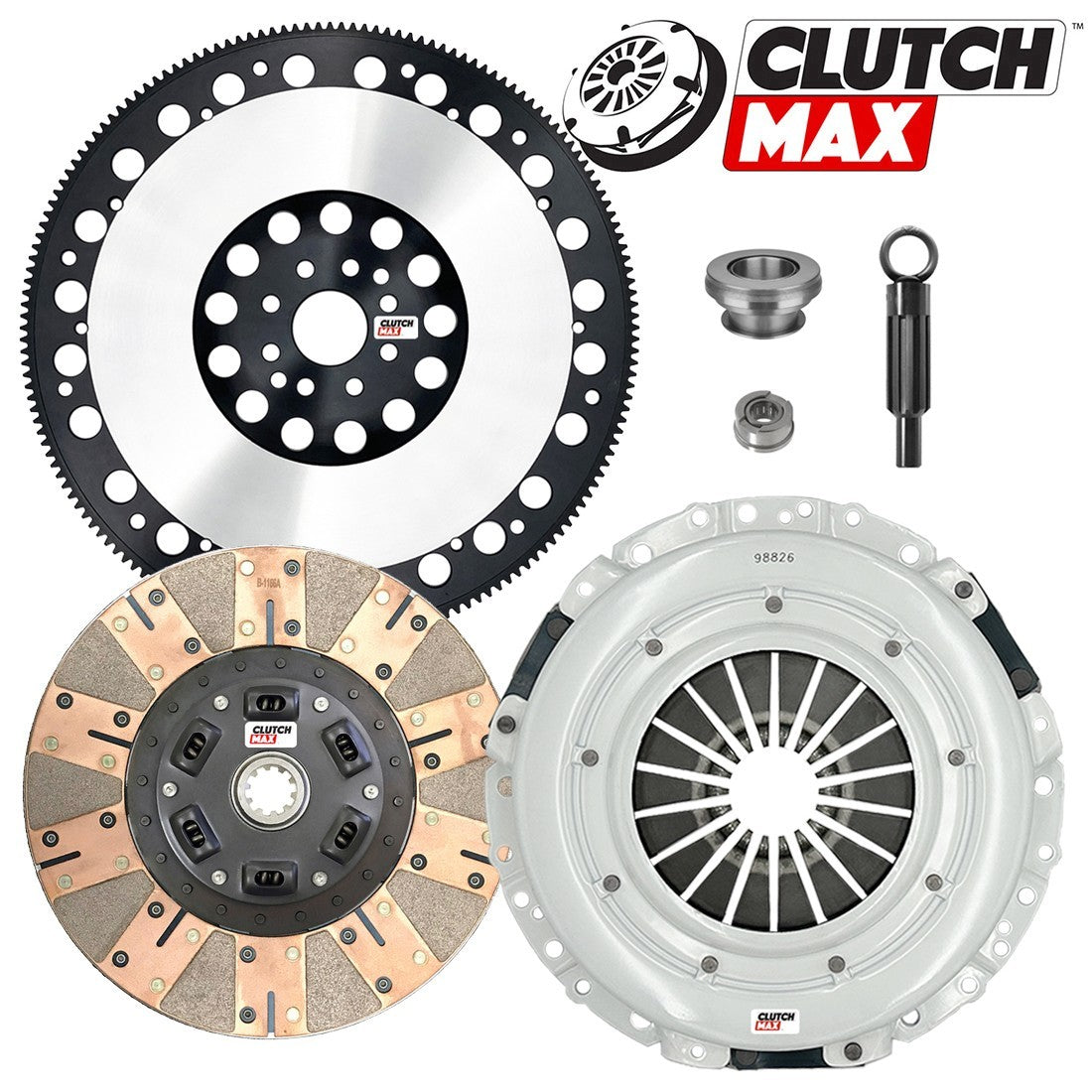 CLUTCHMAX STAGE 3 CLUTCH KIT & PERFORMANCE CHROMOLY FLYWHEEL BUNDLE SET [CM07024DFLSF-ST3]