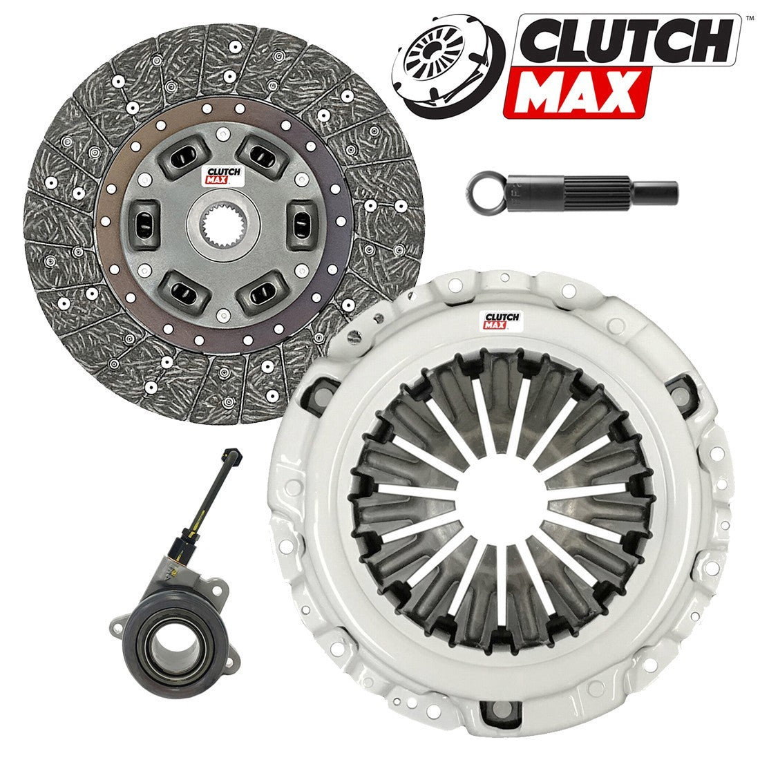 CLUTCHMAX STAGE 1 CLUTCH KIT & PERFORMANCE CHROMOLY FLYWHEEL WITH SLAVE CYLINDER BUNDLE SET [CM05960HDWS-LSF05960-ST1]