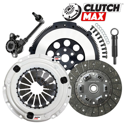 CLUTCHMAX OEM CLUTCH KIT & PERFORMANCE CHROMOLY FLYWHEEL WITH SLAVE CYLINDER BUNDLE SET [CM06255HDWS-LSF06055-CK]